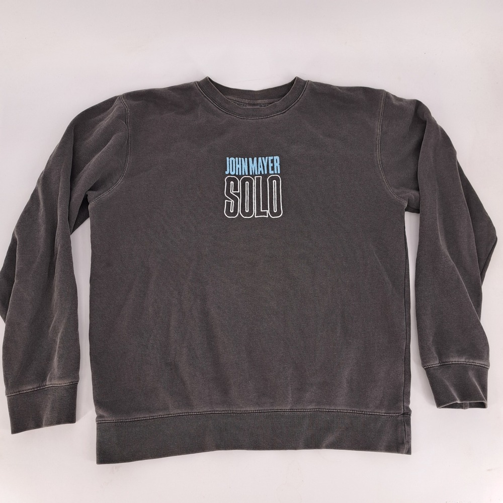 John Mayer Solo Crewneck Sweatshirt Charcoal Gray Independent Trading Co. Size M